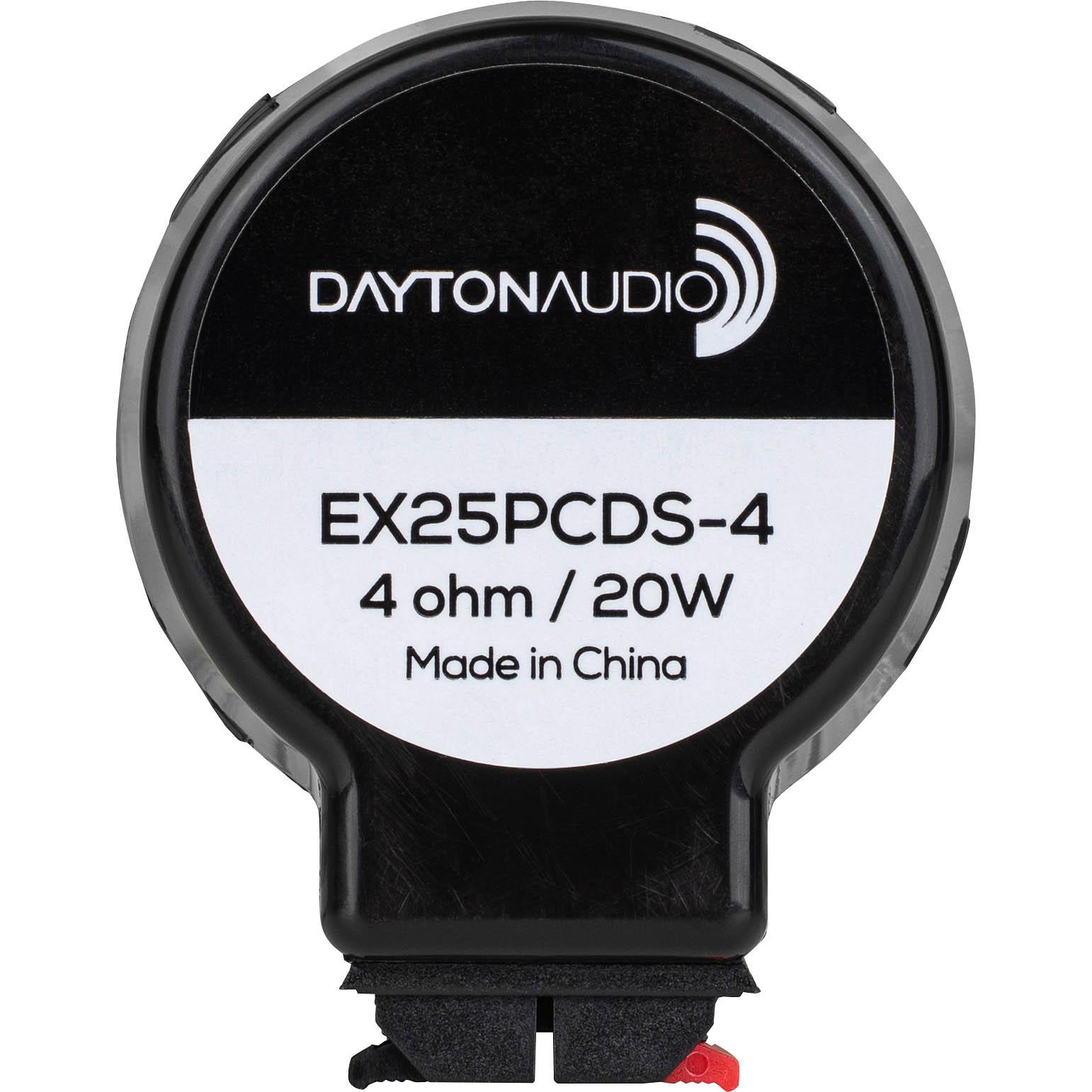 Dayton Audio EX25PCDS-4 ���ԡ�������˥å� 2.5cm �ǥ奢�륵���ڥ󥷥�� �ָ򴹥���ա� ������������ ��ư���ԡ����� 20W 4���ʥץ饹���å����С��� �����󥿥��ס�