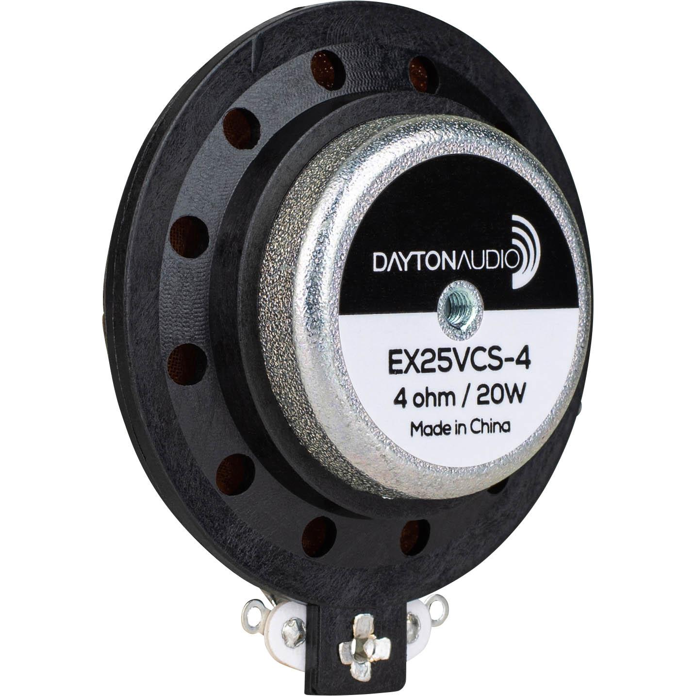 Dayton Audio EX25VCS-4 Xs[J[jbg 2.5cm ʋCRlbNX TXyVuOtv GLTC^[ UXs[J[ 20W 4