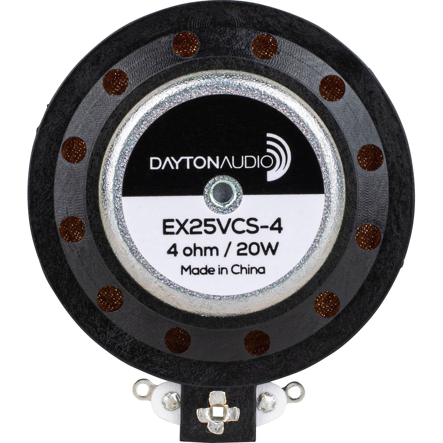 Dayton Audio EX25VCS-4 ���ԡ�������˥å� 2.5cm �̵������ͥå��� �����ڥ󥷥��ָ򴹥���ա� ������������ ��ư���ԡ����� 20W 4��