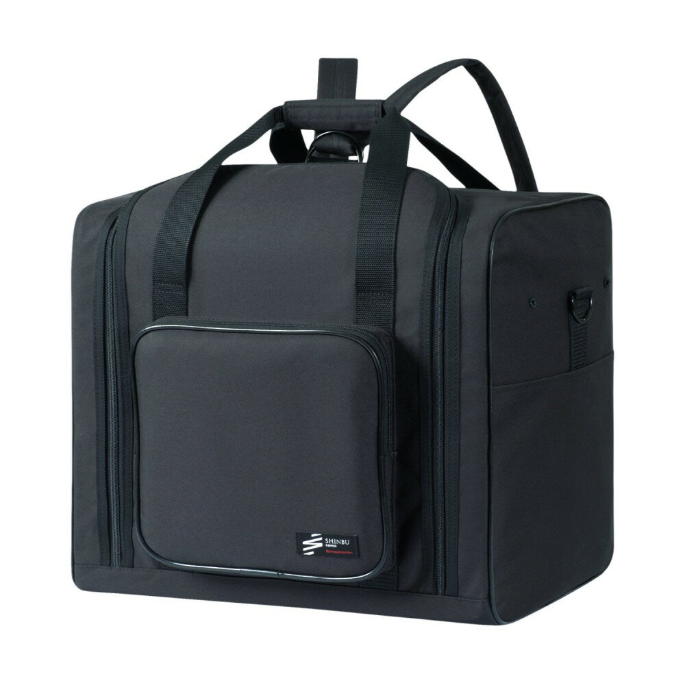 3Way防具袋 剣道防具袋 幅42×奥32×高40 53L 黒 生地:ポリキャンパス地、軽くて撥水加工 ファスナーYKK