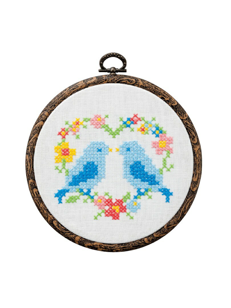 【送料無料】コスモ 刺しゅうキット ぬりえみたいなクロスステッチ バード 9903