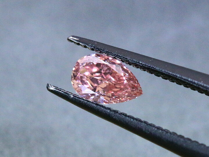 ピンクダイヤモンド 0.216ct ルース 裸石 ソーティング付き FANCY INTENSE PINK SI1 ペアシェイプカット 1点もの/Ycollectionワイコレクション/送料無料