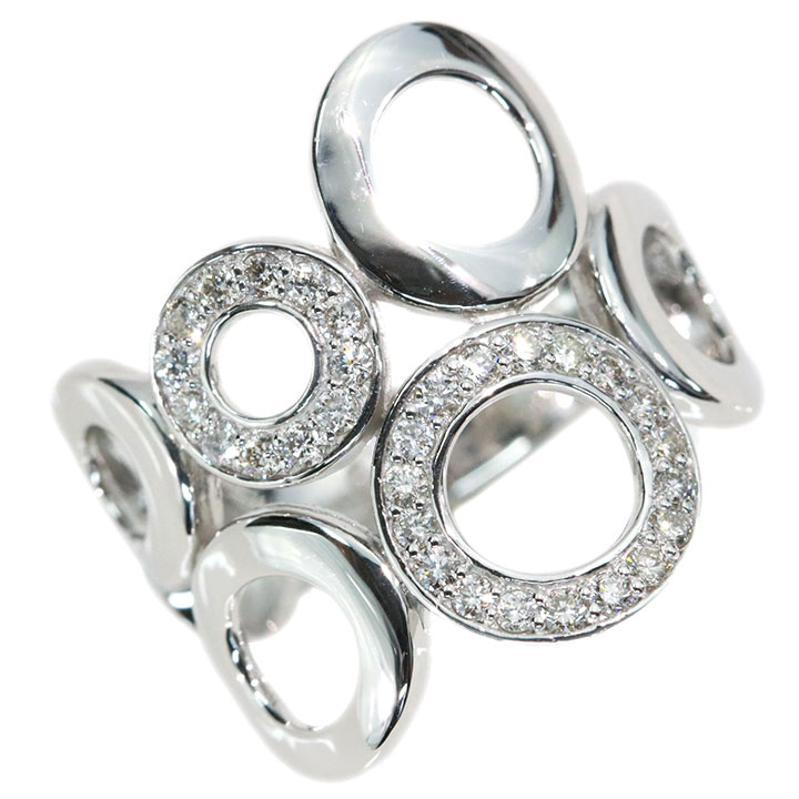 【スーパーセール限定 20％OFF！176000円から140800円に！】ダイヤモンド 0.30カラット PT900 プラチナ900 リング・指輪 幾何学・サークル模様 指にフィットするフラットデザイン 受注品 /送料無料