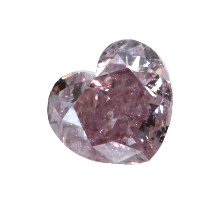 ピンクダイヤモンド 0.252カラット FANCY INTENSE PURPLISH PINK I1 ルース loose 裸石 ハートシェイプ 上品な紫色を帯びた明瞭ピンク 1点もの /送料無料