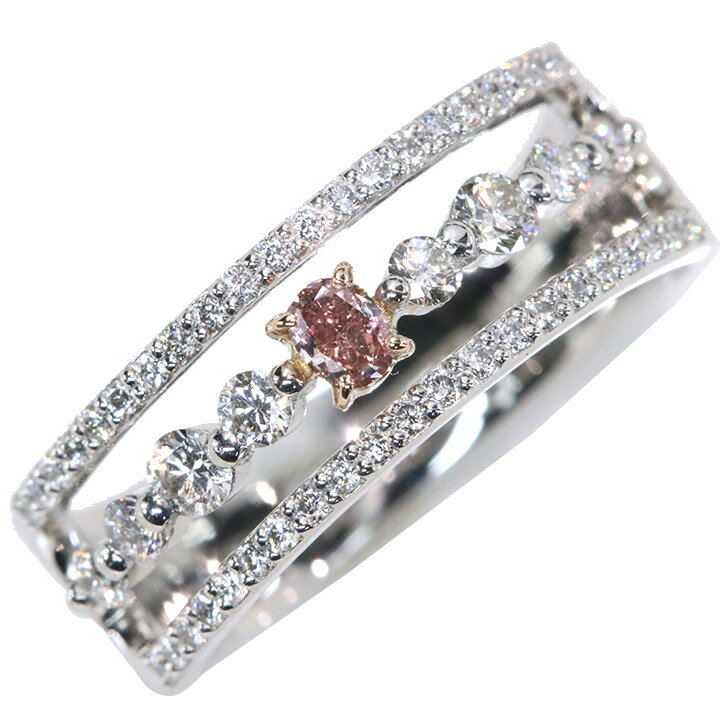 ピンクダイヤモンド0.088カラッ...