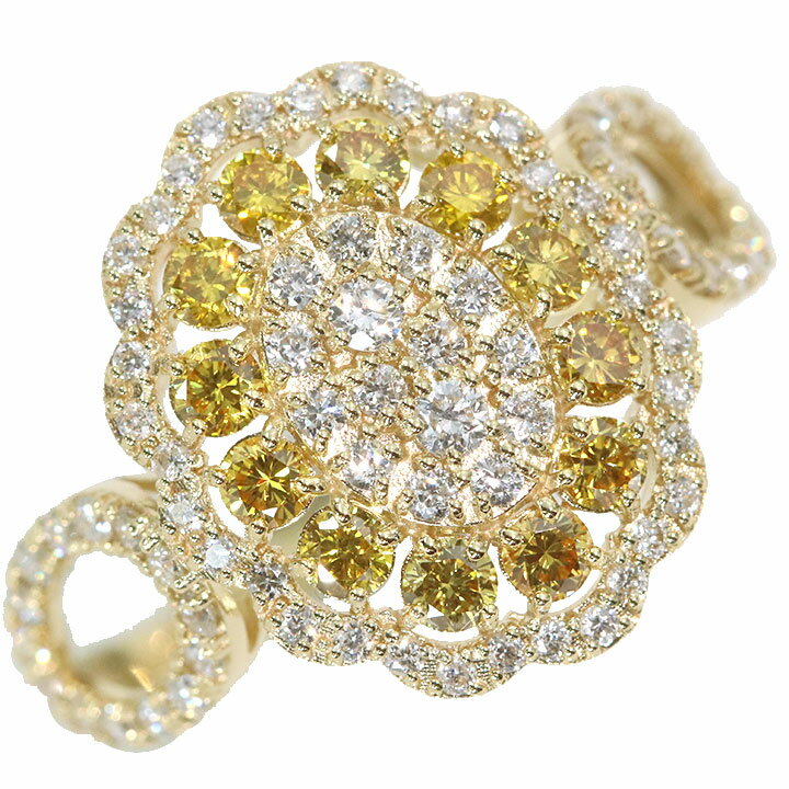 イエローダイヤモンド0.45カラッ...