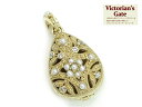 【決算大セール!25%OFFクーポン対象】【Victorin's Gate ヴィクトリアンズ・ゲート】シードパール ダイヤモンド0.036ct K10ペンダントトップ 追悼 悼環(とわ) 遺骨・遺灰を収めるカプセル アンティーク風ジュエリー 受注品/