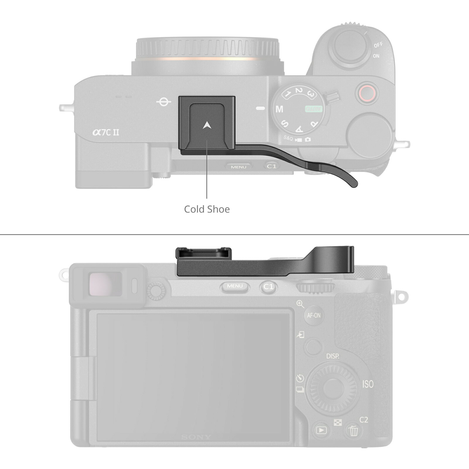 SmallRig Sony Alpha 7C II/Alpha 7CR/Alpha 7C 用サムグリップ（シルバー/ブラッ...