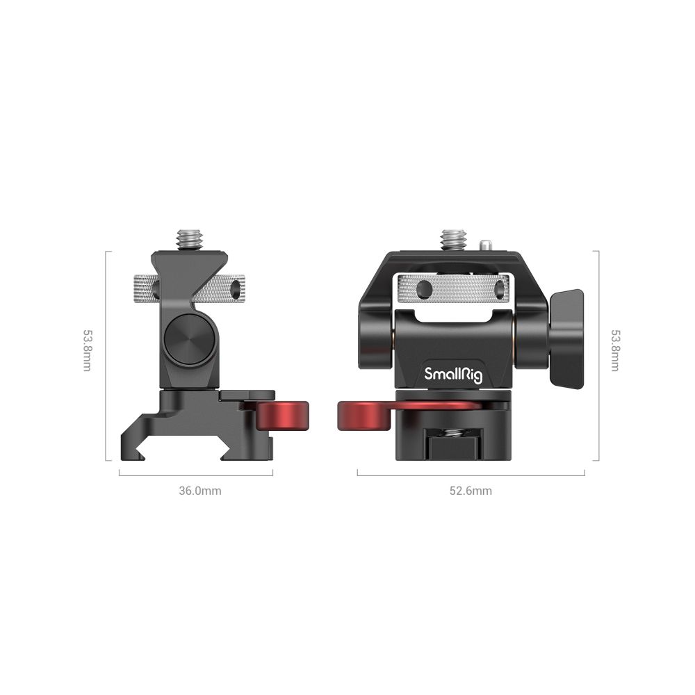 SmallRig2906B パン軸＆チルト軸調整可能モニターマウント（NATO互換） SR2906B