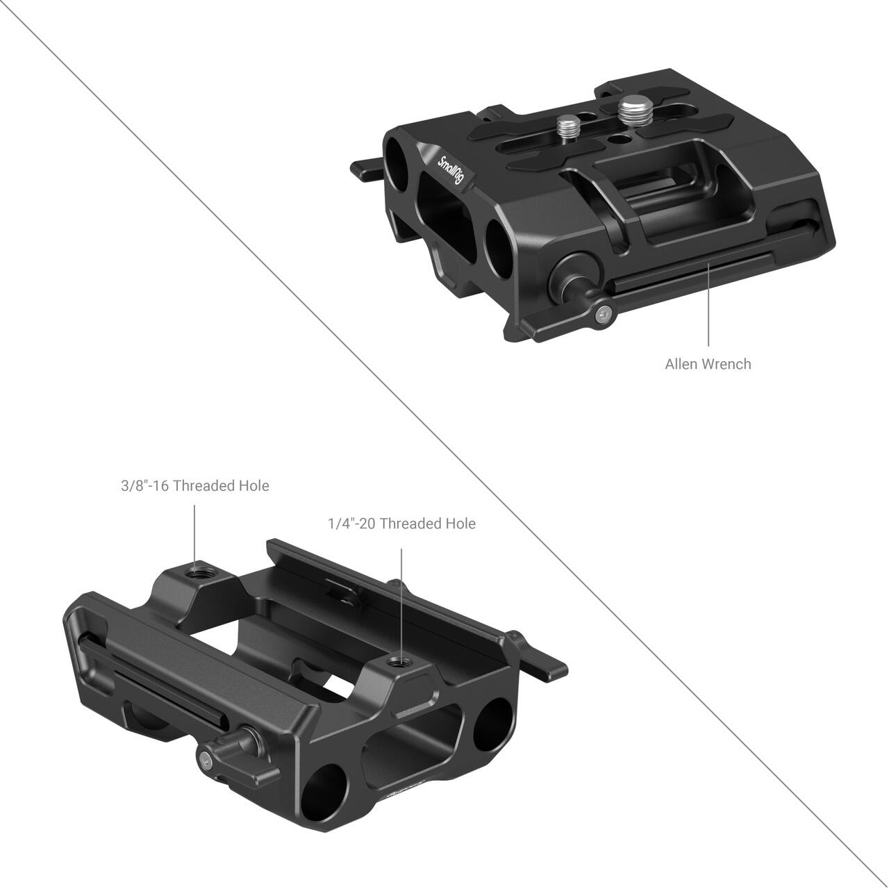 SmallRig スモールリグ 15mm二重管式ダブテールベース SR4002