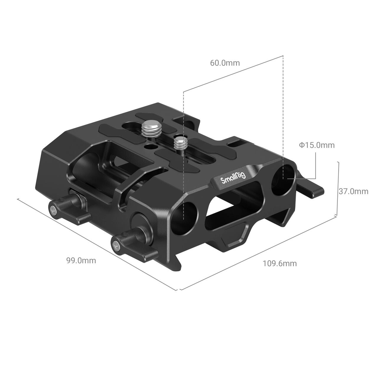 SmallRig スモールリグ 15mm二重管式ダブテールベース SR4002