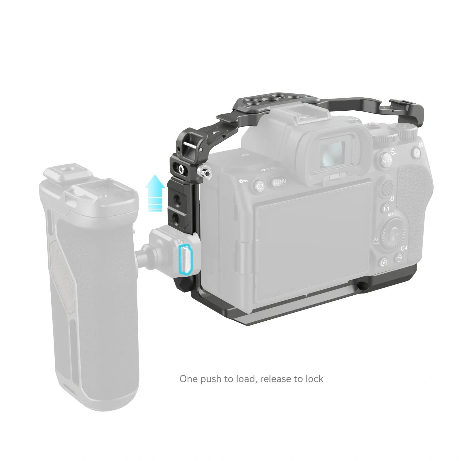 SmallRig4481 Sony α7R V/α7 IV/α7S III/α1/α7R IV用 HawkLockクイックリリースケ...