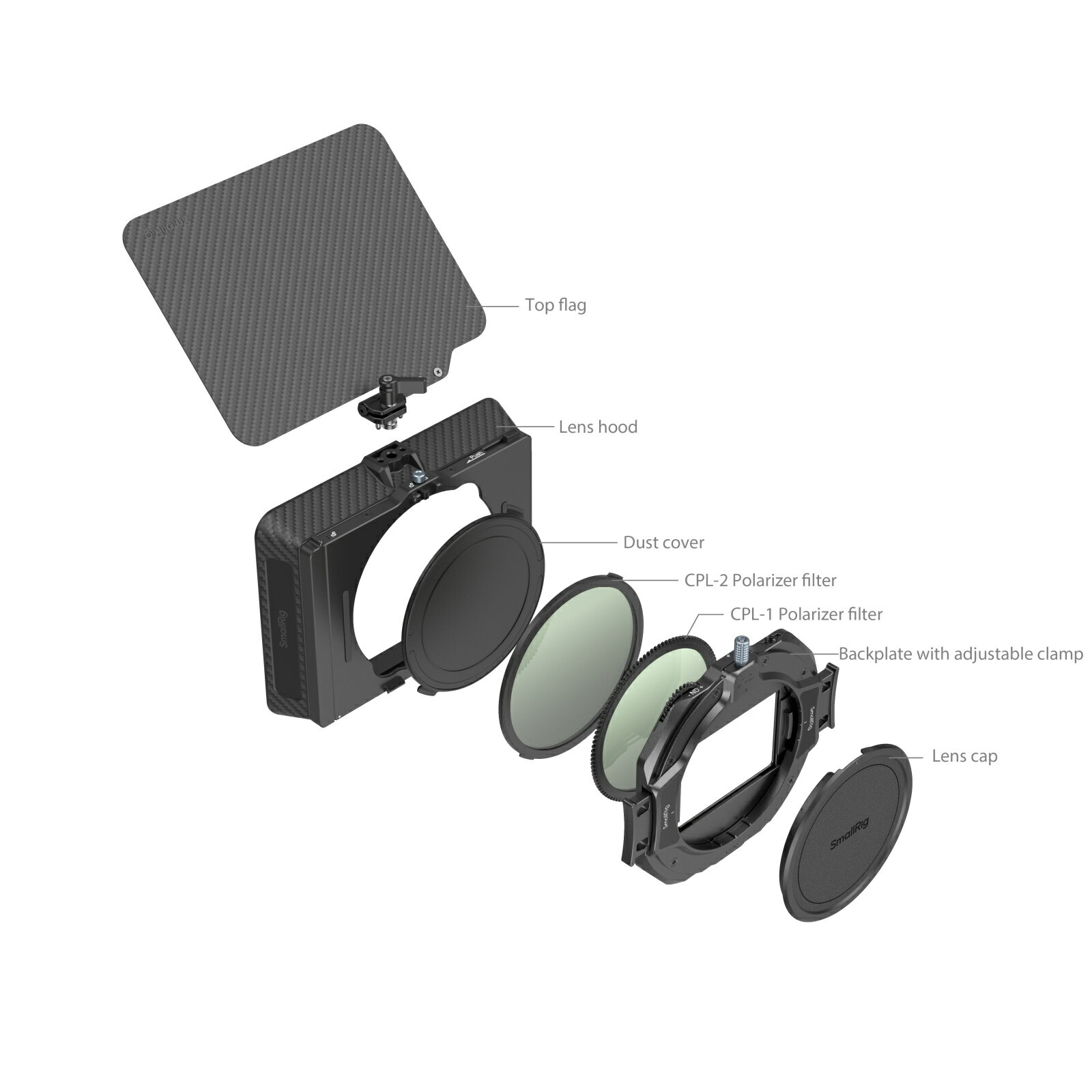SmallRig4411 スモールリグ 調整可能なクランプとVNDキットを備えたマットボックス...