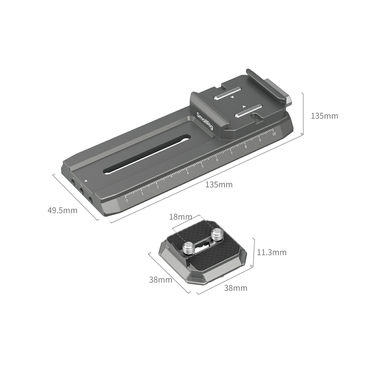 SmallRig4638 HawkLock H38 DJI スタビライザー用 Manfrotto クイックリリースプレ...