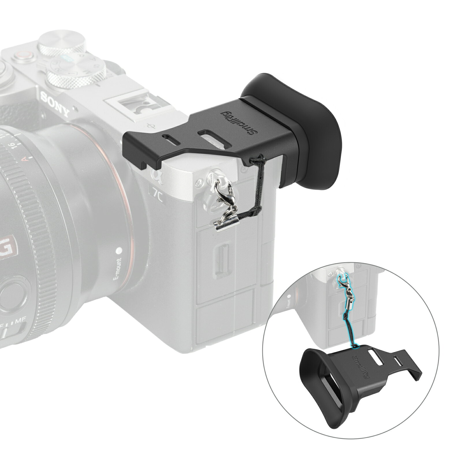 SmallRig Sony Alpha 7C II / Alpha 7CR 用カメラファインダーアイカップ SR4819