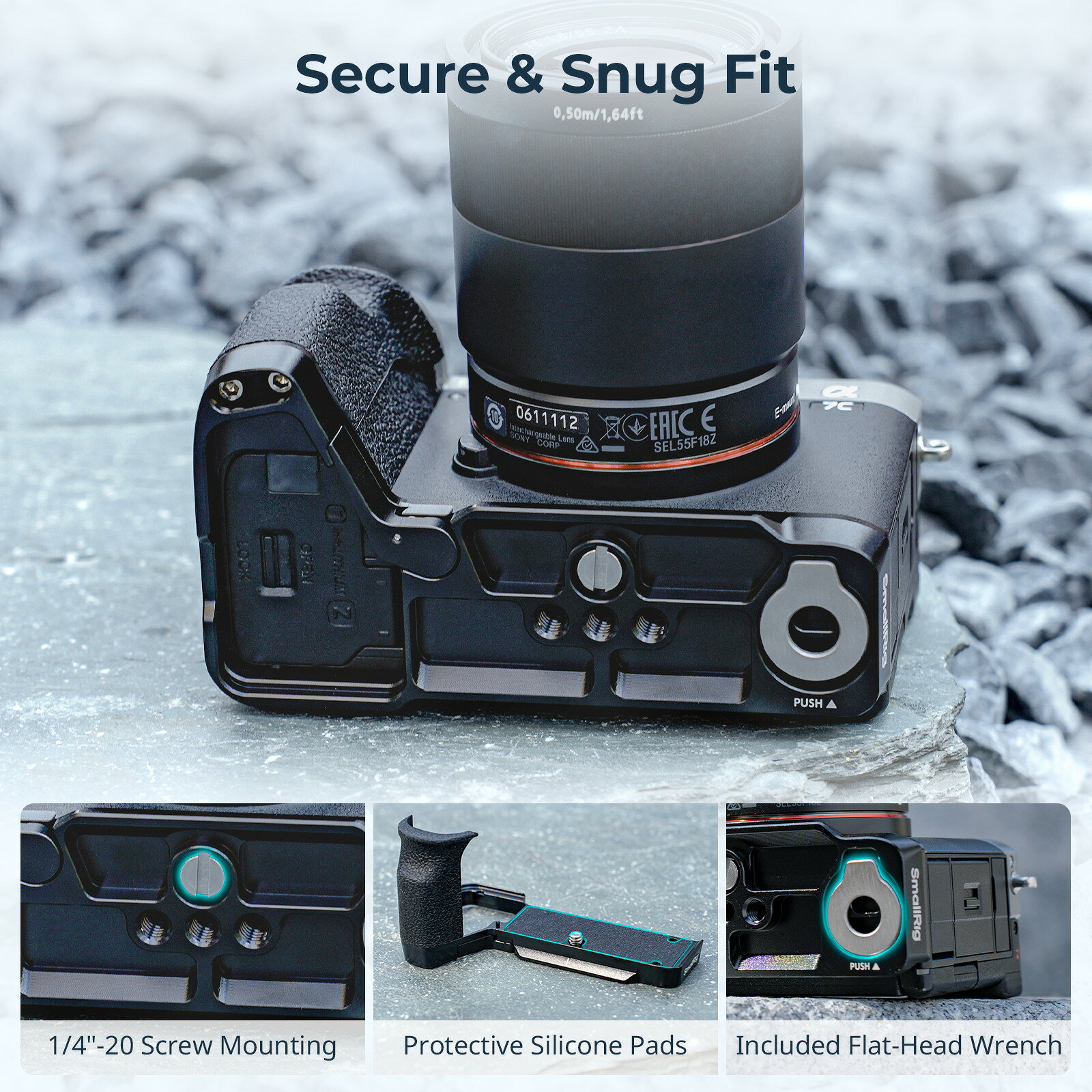 SmallRig 4797B A7C II/A7CR用 ハンドグリップ L型グリップ Sony対応Alpha 7C II/A...