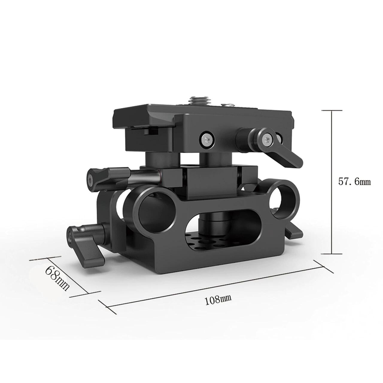 SmallRig2272 汎用15mm レールサポートシステムベースプレート