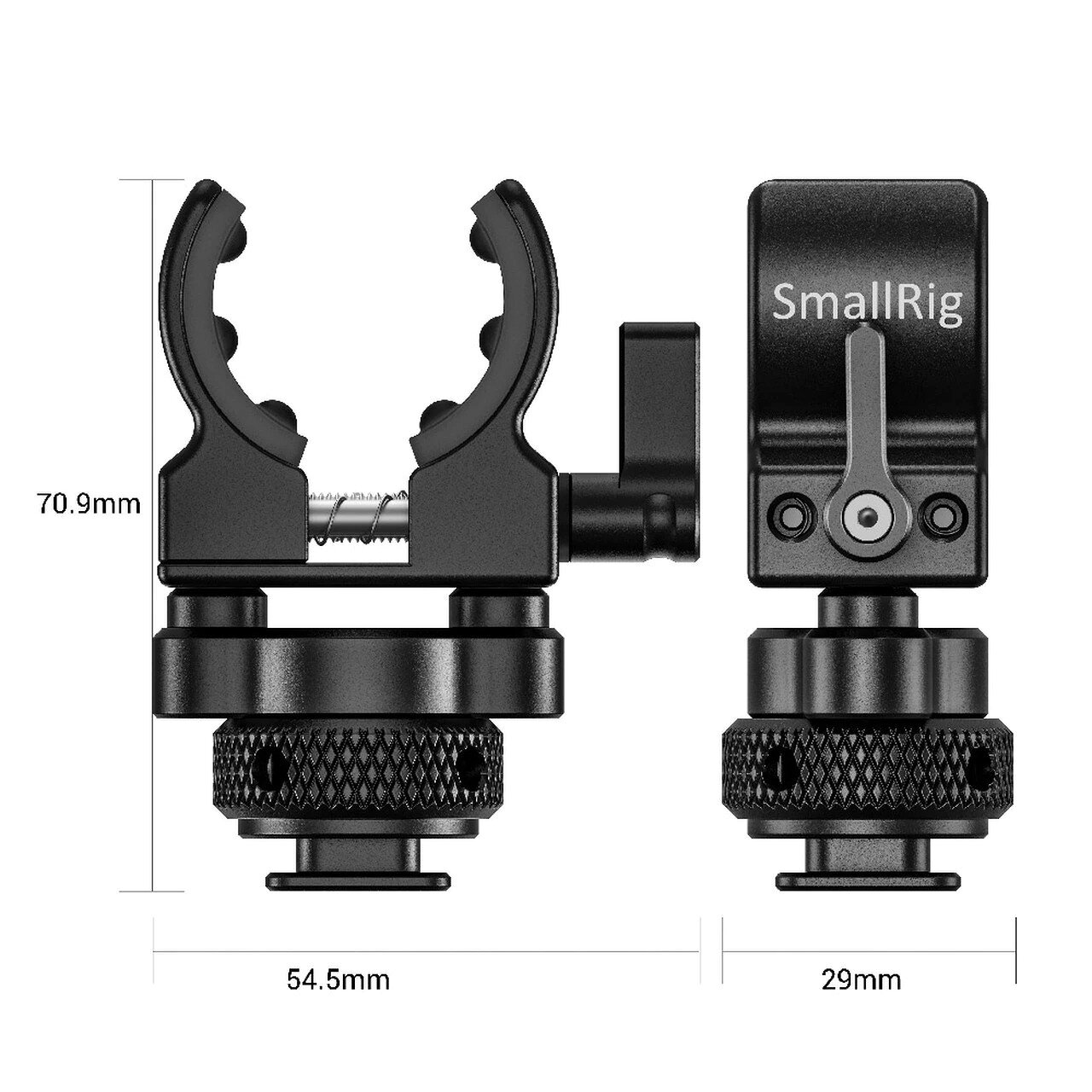 SmallRig2352 ガンマイク用ホルダー（シューマウントアダプタータイプ） SR2352