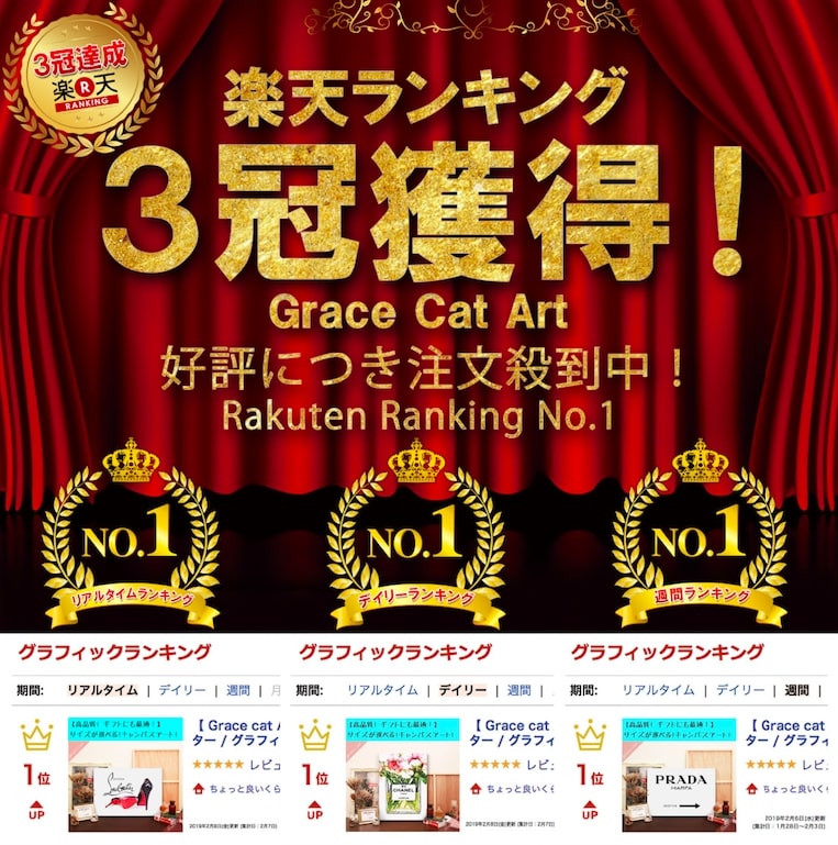 新生活に!!【 Grace cat Art 】サイズが選べるキャンバスパネル アート 絵画 / アートパネル / アートポスター / グラフィック アート / インテリア アート / ギフト 【 オマージュモチーフ：CHANEL / シャネル】