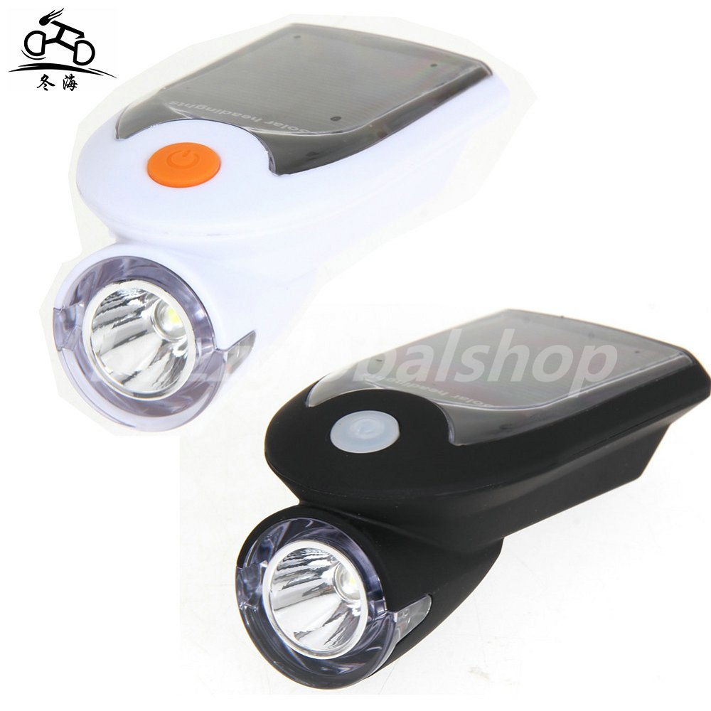 太陽電池式自転車用ヘッドライト USB充電式自転車用ライト 360度回転式 自転車用アクセサリー・用品
