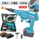 高圧洗浄機 充電式 高圧洗浄機 コードレス 大容量バッテリー×2 掃除機バッテリー併用 洗車機 洗浄機 掃除機家庭用 多機能洗車ポータブル 大掃除 車掃除 高圧洗浄機バッテリー式 そうじ 水圧洗浄機(4)