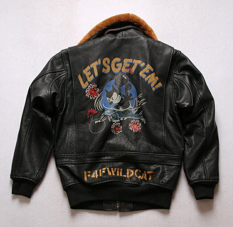 レザージャケット 本革ジャケット メンズ 折り襟 牛革 バイクジャケット 黒色 フライトジャケット ライディング バイクウェア 秋冬用 ファーえり 防風耐磨 flight jacket ファスナー開き 革ジャン 皮ジャン ミリタリージャケット ブルゾン 送料無料