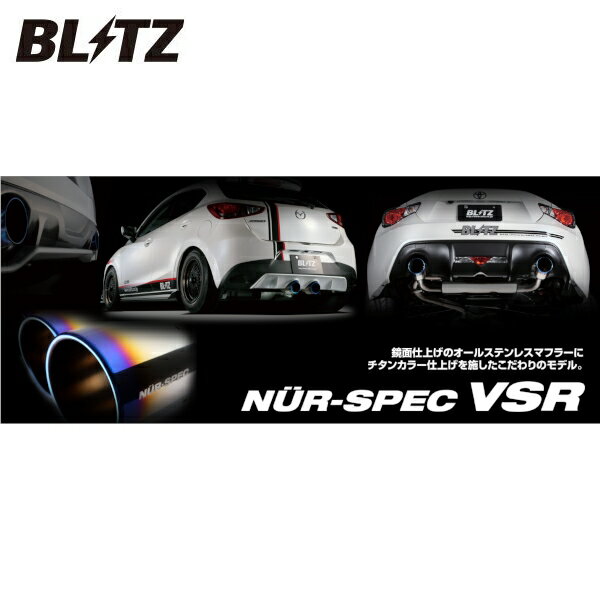 BLITZ (ブリッツ) マフラー NUR-SPEC VSR DAIHATSU コペン(COPEN) 2002/06-2010/03 L880K JB-DET [63118V]