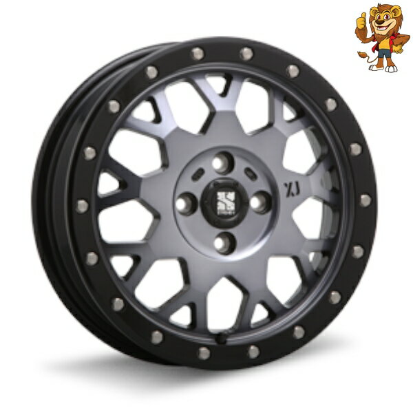 ホイール4本セット MLJ XTREME-J XJ04 15インチ 4.5J PCD:100 穴数:4 インセット:43 グロスブラックマシーン/スモーククリア 【法人宛て発送限定】