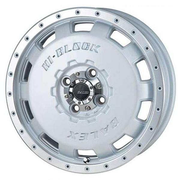 ホイール4本セット MONZA JAPAN HI-BLOCK BALEX (ハイブロック バレックス) 14インチ 4.5J PCD：100 穴数：4 45 (PW/RP)