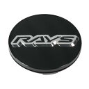 RAYS レイズ VOLK RACING 標準設定センターキャップ No.1 VR CAP MODEL-03 BK/Chrome 4個 61000000005BK