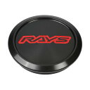 RAYS レイズ VOLK RACING 標準設定センターキャップ No.5 VR CAP MODEL-01 LOW BK/RD (O-Ring) 4個 6100055100100