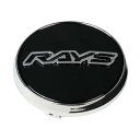 RAYS レイズ HOMURA 標準設定センターキャップ No.26 GENERAL CAP V2 BK/Chrome 4個 61020000002BC