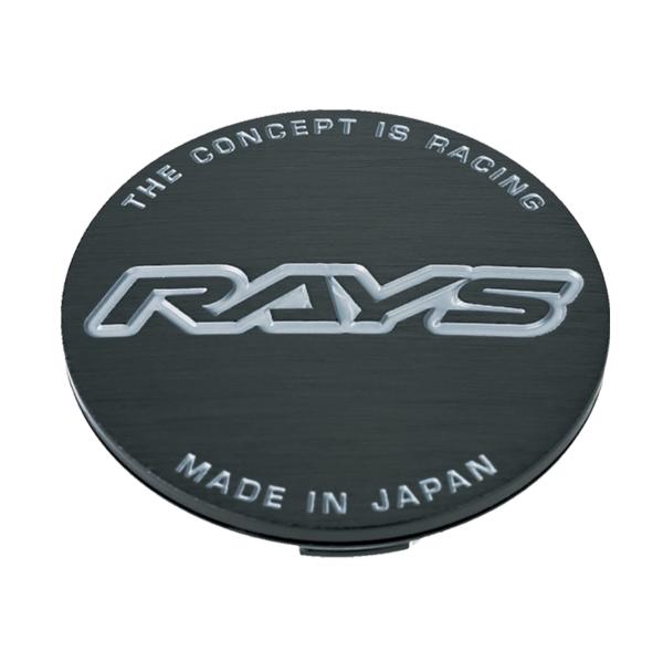 RAYS レイズ TEAM DAYTONA 標準設定センターキャップ No.50 GENERAL CAP V3 BK-Hairline/GR 4個 61020000006BK