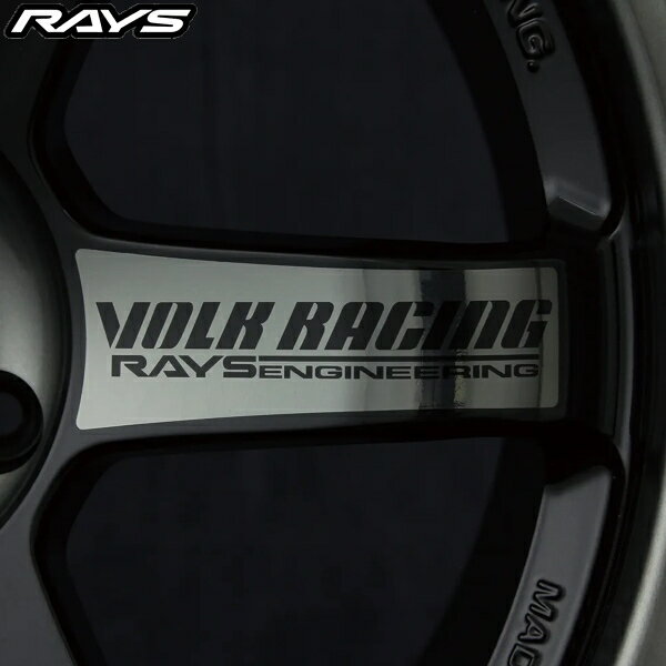 RAYS No.10 スポーク用リペアステッカー (メタルブラック) VOLK RACING TE37SL 17インチ/18インチ共用 1枚 7415000003020 正規品