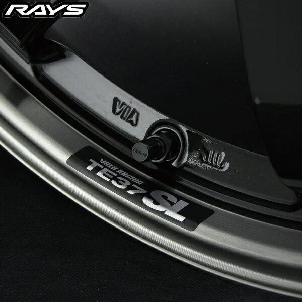 RAYS No.11 リム用リペアステッカー (メタルブラック) VOLK RACING TE37SL 17インチ/18インチ/19インチ共用 1枚 7415000003022 正規品