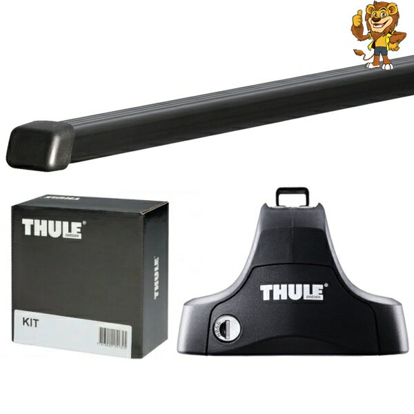 THULE ルーフキャリア 三菱 デリカD:5 H19/1～ CV5W, CV1W ベースキャリアセット (スクエアバー) フット754/バー7125/キット1485 カーキャリア