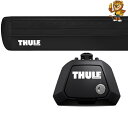 THULE ルーフキャリア スバル フォレスター H24/11～ SJ5 ベースキャリアセット (ウイングバーEVO) フット710410/バー7113B カーキャリア