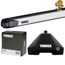THULE ルーフキャリア ルノー キャプチャー 14~ 2RH5F ベースキャリアセット (スライドバー) フット7105/バー892/キット5019 カーキャリア(2)