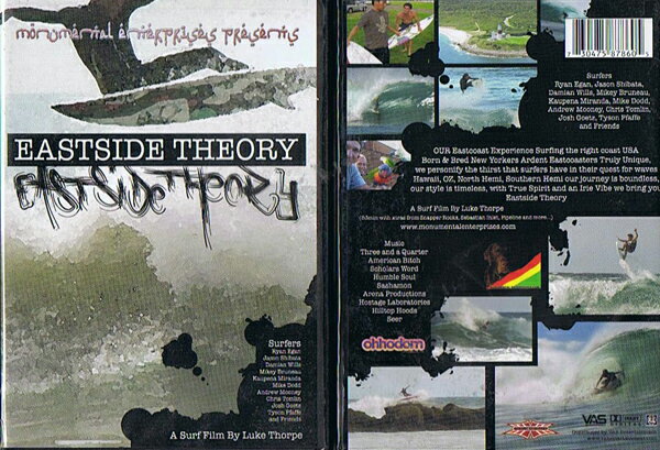 【中々フィーチャーされないアメリカ東海岸】EASTSIDE THEORY (イーストサイドセオリー) サーフィン DVD サーフィン 初心者 波情報 タイムセール 人気 おすすめ 新作 fish ロケーション 北海道 千葉 福島 茨城 湘南 伊良湖 静岡 伊勢 和歌山 高知 徳島サーフィンのデッキパ