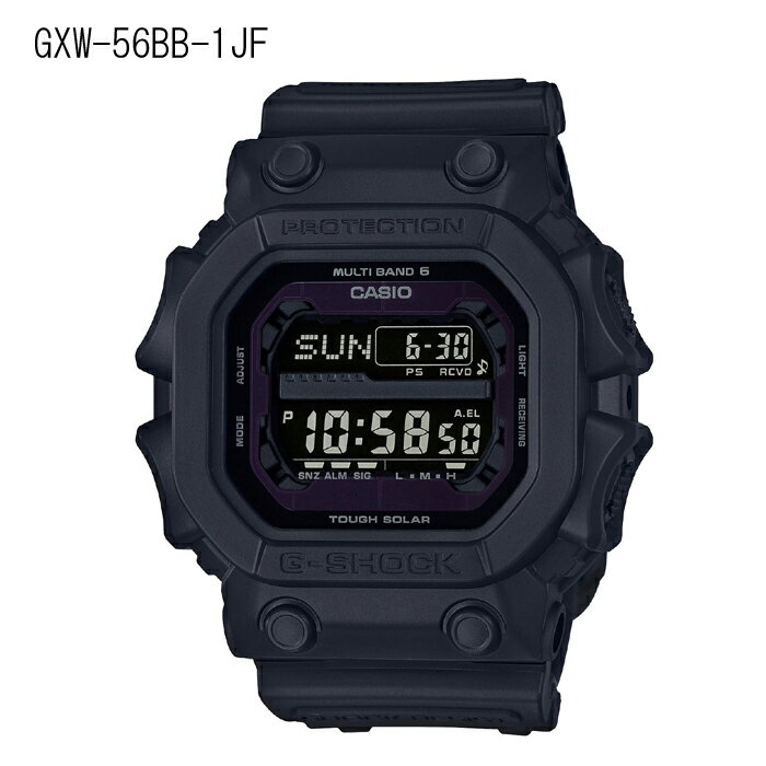 送料無料"ジーショック(G-SHOCK)ブラックBLACKカシオCASIO/GXW-56BB-1JF"Gショック腕時計 サーフィンローカル初心者修理ペアおすすめコラボメンズレディース