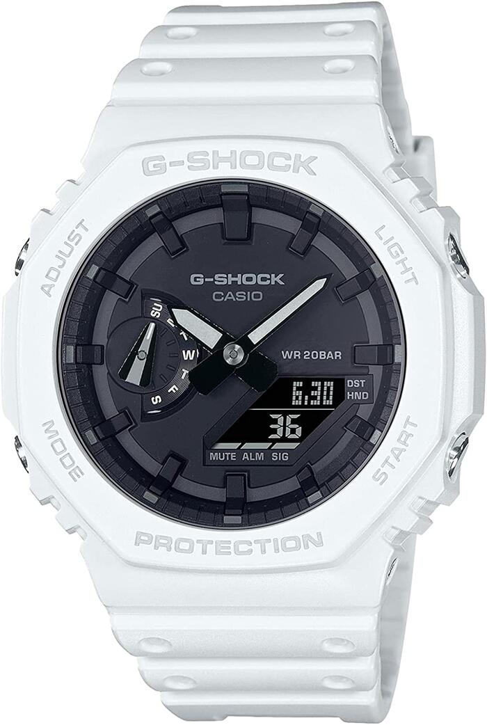 G-SHOCKジーショック (GA-2100-7AJF) カシオCASIOアナログシリーズ/Gショック　送料無料/腕時計 ウォッチ 値段 時刻 合わせ 電池交換 合わせ 合わせかた アラーム アナデジ アウトレット ベビージー 防水 ベージュ ベゼルサイズ おすすめ 紐 ドルフィン 厚さ 冬レディース メ