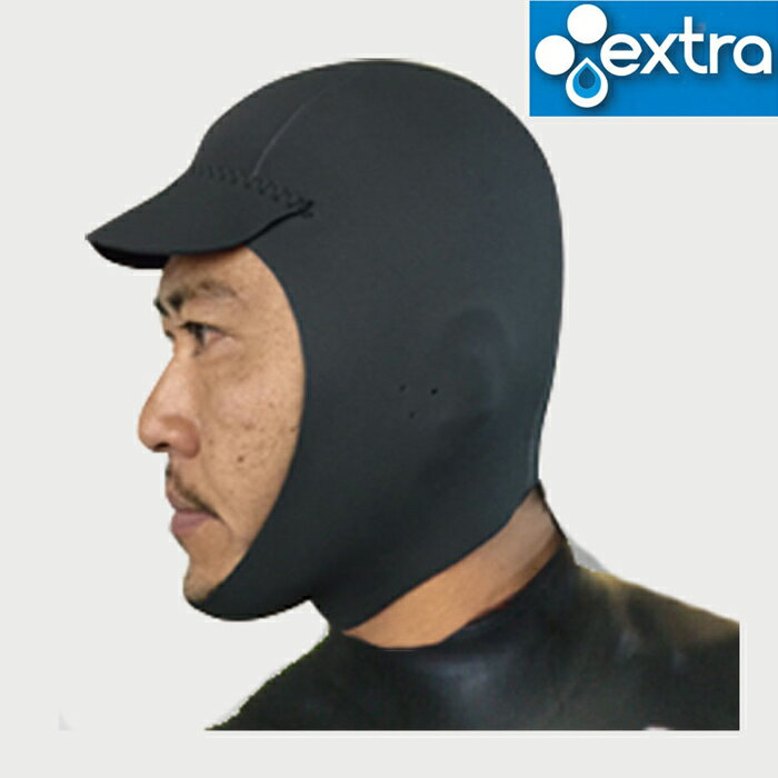 エクストラ (extra) ヘッドキャップ 防寒防風 HEAD CAP《郵便120円可能--代引き決済不可》ウェットスーツ履き方 生地 グローブ 防寒 マジック ワークマン 干し方 熱成型 男女兼用 ユニセックス 裏起毛 ネオプレーン