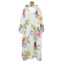 ツールストゥールス (TOOLS) お着替え用タオル地マイクロファイバープルオーバー被り地袖付きTLS MICRO FIBER PONCHO FLOWER PA...