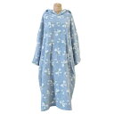 ツールストゥールス (TOOLS) 子供用ジュニアサイズ(身長140cm程度)お着替え用マイクロファイバータオル地袖付きプルオーバーポンチョ/ベリーフラワー T...