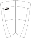 ツールス トゥールス (TOOLS) フィッシュデッキパッド TLS FISH WHITE フィッシュボード ファンボード トランジッション デッキパッチ デッ...