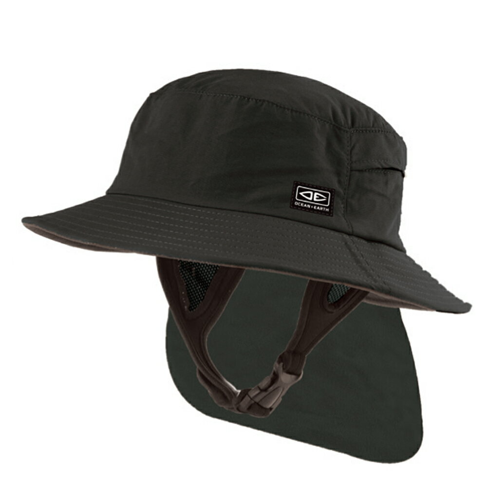 タイムセール オーシャンアンドアース OCEAN&EARTH インドスティッフピークサーフハット水陸両用 INDO STIFF PEAK SURF HAT CAP サーフィンデッキパッド ウェットスーツ おすすめ 紐 ドルフィ…