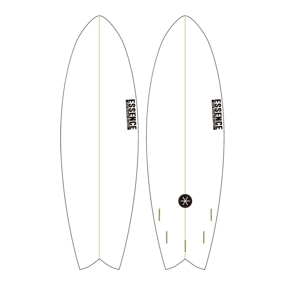 エッセンスサーフボード (ESSENCE FISH BOARD EPS 5'10 x 20 1/2 x 2 3/4 36.0L CLEAR) ストックボードエポキシEPS個人宅配達不可 代用 中古 サイズ ラック リペア 代用 ダブル DIY シャワー クーラーボックス おすすめ サイズ ホームセンター