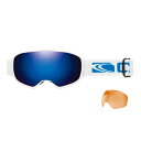 カーブ (CARVE) ファーストトラック ホワイト/オレンジシルバーミラー日本人仕様CARVE 6022AF-FIRST TRACK WHITE/ORANGE SILVER MIRROR IRIDIUM LOW LIGHT LENS GOGGLES ASIAN FIT サーファー 便利/サングラス アイウェア SUNGLASS EYE WEARフィン FIN 便利 ローカ