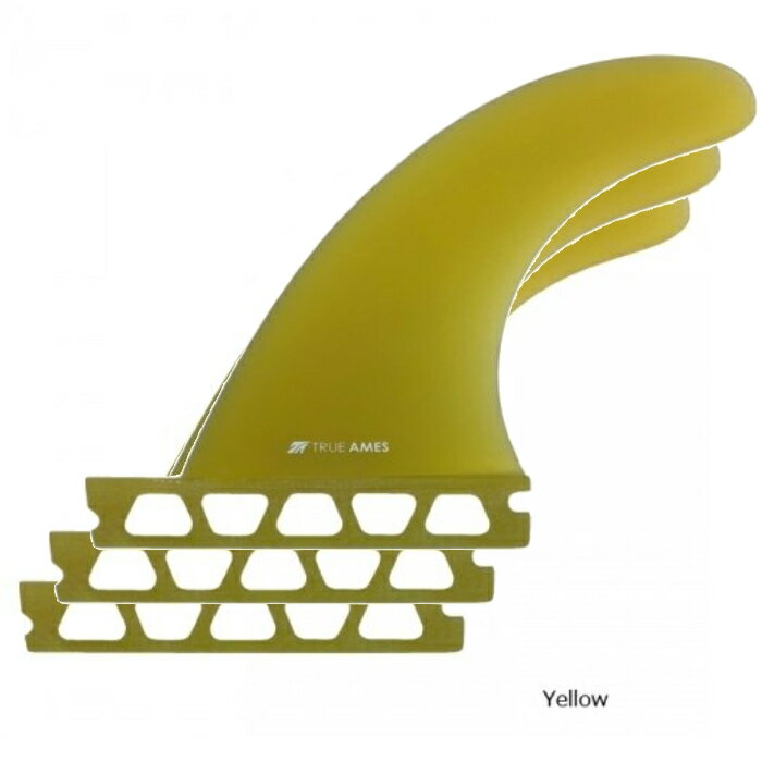 トゥルーアメスフィンブーメラン(TRUE AMES FIN BOOMERANG 3FIN YELLOW)3本セットフューチャー/イエロー BOOMERANG 3FIN GREEN FUTURE 　　 種類 フューチャー 付け方 おすすめ fcs2 選び方 初心者 サイズ ばら売り ブランド アルメリック ねじ