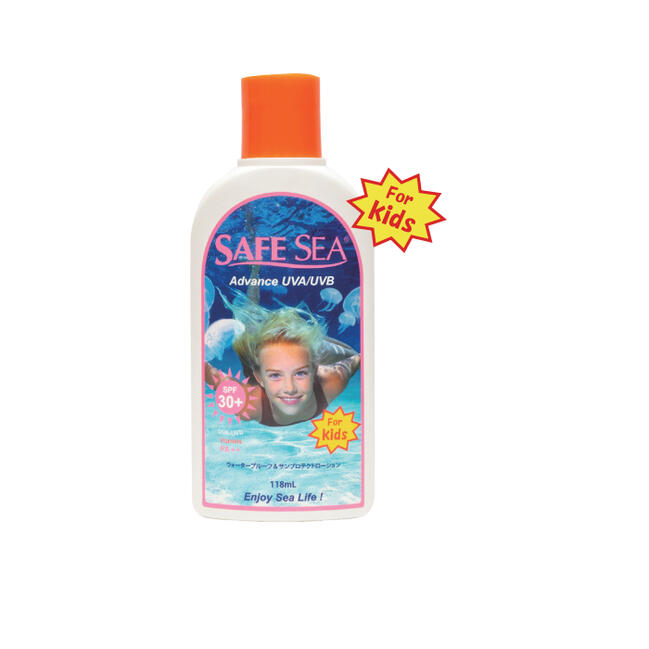 セーフシー(SAFE SEA)子供用サンプロテクト日焼け止め&くらげ除けローションキッズADVANCE UVA / UVB KIDS SPF30 + ・PA + +【怖〜い紫外線&くらげ対策ローション!!】コスメ 化粧品/SURFIN SURF サーフ サーフィン 便利 ジェリーズ ガードコスメ化粧品 下地 おすすめ 敏感肌